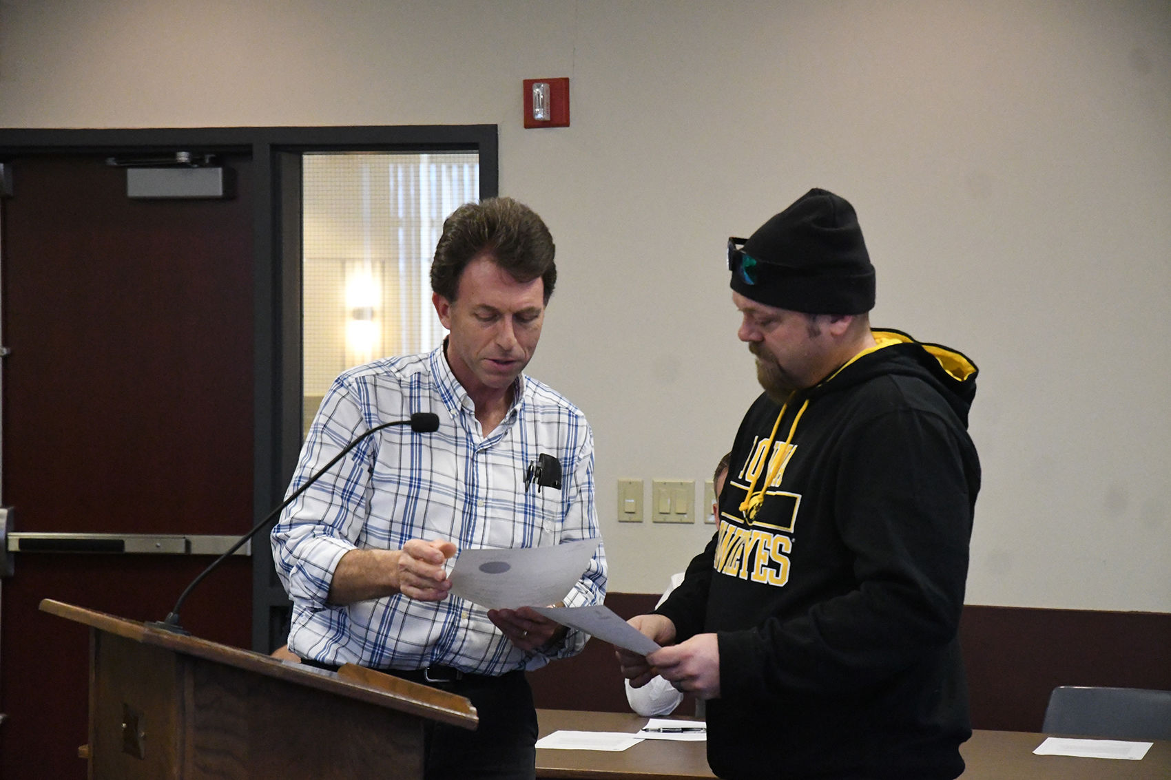 Greg Geels honors Dave Andringa
